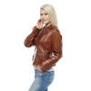 Ginger Leather Coat for Women - Image 3