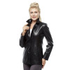 Blazer Black Leather Jacket for Women - Image 3