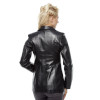 Blazer Black Leather Jacket for Women - Image 4