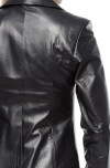 Blazer Black Leather Jacket for Women - Image 6