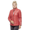 Pomegranate Flower Leather Coat for Women - Image 2