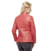 Pomegranate Flower Leather Coat for Women - Image 4