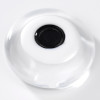 White Evil Eye 5.5 cm, Crystal Glass, Handmade
