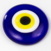 Blue Evil Eye 5.5 cm, Crystal Glass, Handmade
