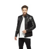 Drago Black Suede Men Leather Coat for Men