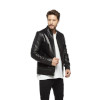 Drago Black Suede Men Leather Coat for Men - Image 2