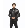 Drago Black Suede Men Leather Coat for Men - Image 5