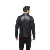 Navy Blue Jumbo Sports Leather Jacket for Men - Image 2