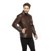 Slim Fit Leather Jacket for Men - Image 5