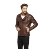 Jumbo Whiskey Brown Biker Jacket for Men