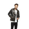 Tumbled Ginger Biker Jacket for Men - Image 4