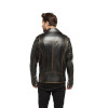 Tumbled Ginger Biker Jacket for Men - Image 5