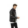 Classic Black Leather Coat for Men - Image 5