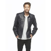 Black Sports Leather Coat for Men – Orient Handcrafts