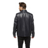 Black Sports Leather Coat for Men - Image 4