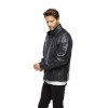 Black Sports Leather Coat for Men - Image 5
