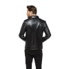 Black Leather Coat for Men - Image 2