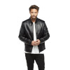 Black Leather Coat for Men - Image 5