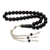 Original Oltu Stone Rosary Globe Cut Rosary
