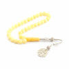 1000 Carat Silver Kazaz Tassels Baltic Drop Amber Rosary