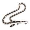 Silver Embroidered Turtle Shell Rosary