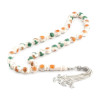 925 Carat Silver Tassel Silver Embroidered Elephant Teeth Rosary