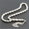 925 Carat Silver Tassel, Silver Embroidered, Elephant Teeth Rosary