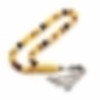 925 Carat Silver Tassel, Mixed Drop Amber Rosary