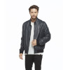 Double Sided Navy Leather Jacket for Men - Image 3