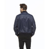 Double Sided Navy Leather Jacket for Men - Image 7