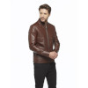 Armond Whiskey Jumbo Leather Coat for Men - Image 2