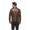 Armond Whiskey Jumbo Leather Coat for Men - Image 4