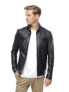 Cirino Navy Sport Leather Jacket - Image 2