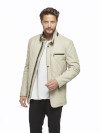 Dario Beige Taffeta Leather Coat