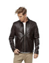 Fabiano Brown Leather Coat - Image 2