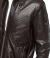 Fabiano Brown Leather Coat - Image 4