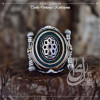 Islamic Master Design Edict Star Sterling Silver Men's Ring - Image 2