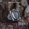Islamic Master Design Edict Star Sterling Silver Men's Ring - Image 3