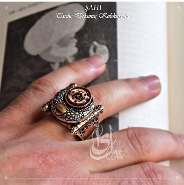Islamic Master Design Shah Sterling Silver Men's Ring - Image 3