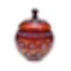 Ottomans Red Handleless Sugar Bowl