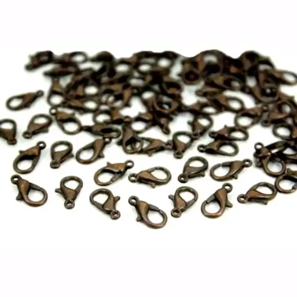20 Pieces Clips, 10 mm Parrot Clip, Pear Clip, Jewelry Clip, Antique Copper - Image 2