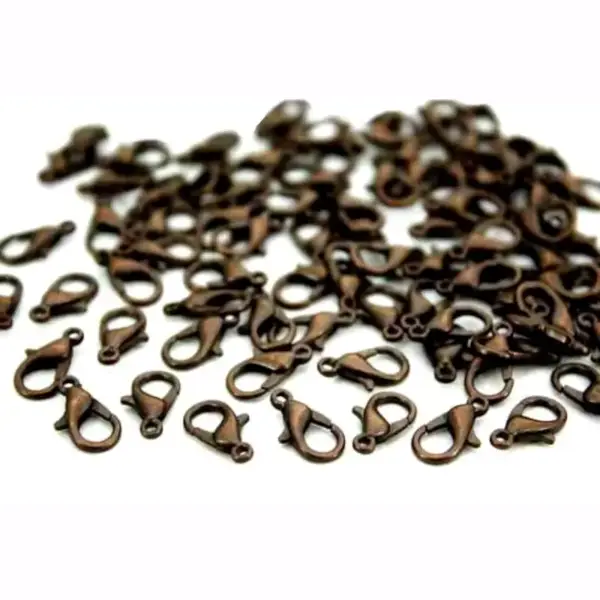 10 Pieces Clips, 10 mm Parrot Clip, Pear Clip, Jewelry Clip, Antique Copper