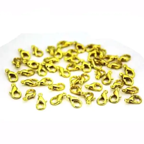 20 Pieces Clips, 10 mm Parrot Clip, Pear Clip, Jewelry Clip, Yellow - Image 2