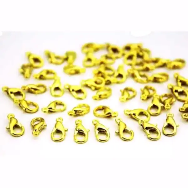 10 Pieces Clips, 10 mm Parrot Clip, Pear Clip, Jewelry Clip, Yellow